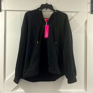 Lilly Pulitzer NWT Size Large Suri Hoodie Black